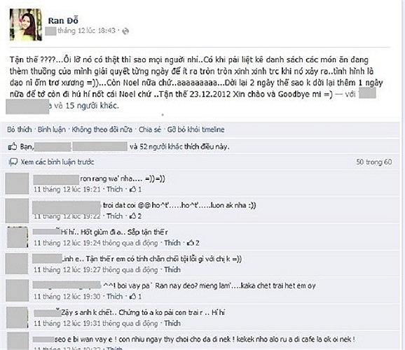 Kiều Oanh muốn ăn nhiều món trước ngày tận thế