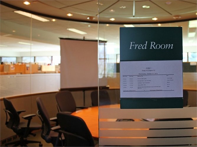 Phòng họp được đặt tên theo tên cựu CEO của hãng Fred Turner