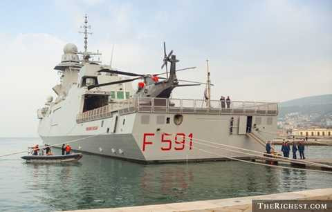 Italy. Với ngân sách quốc phòng lên tới 34 tỷ USD, Italy có thể thoải mái trang bị cho mình những thiết bị quân sự mạnh mẽ nhất. Họ sở hữu gần 600 xe tăng hiện đại, 760 máy bay chiến đấu và 6 tàu ngầm, 2 tàu sân bay hiện đại