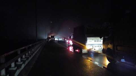 Hiện trường vụ tai nạn - Ảnh OTF Hiện trường vụ tai nạn - Ảnh OTF