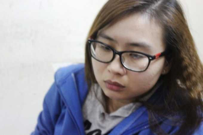 Quyên tại cơ quan điều tra.