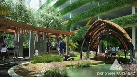 Không gian xanh trong lành trong dự án Seasons Avenue