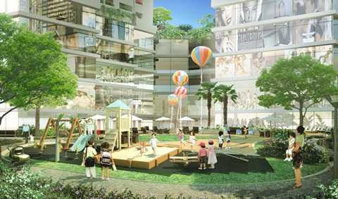 Một không gian xanh cùng nhiều tiện ích, khu vui chơi sẽ là những điều lý tưởng tại FLC Twin Towers