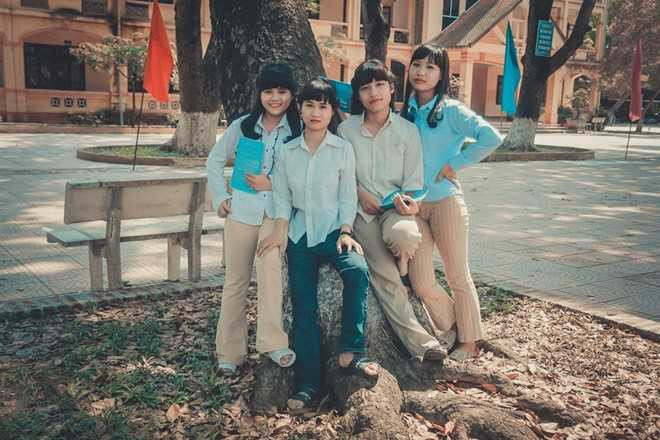 Ảnh kỷ yếu 'Thôn nữ thời bao cấp' của học sinh Bắc Giang gây sốt