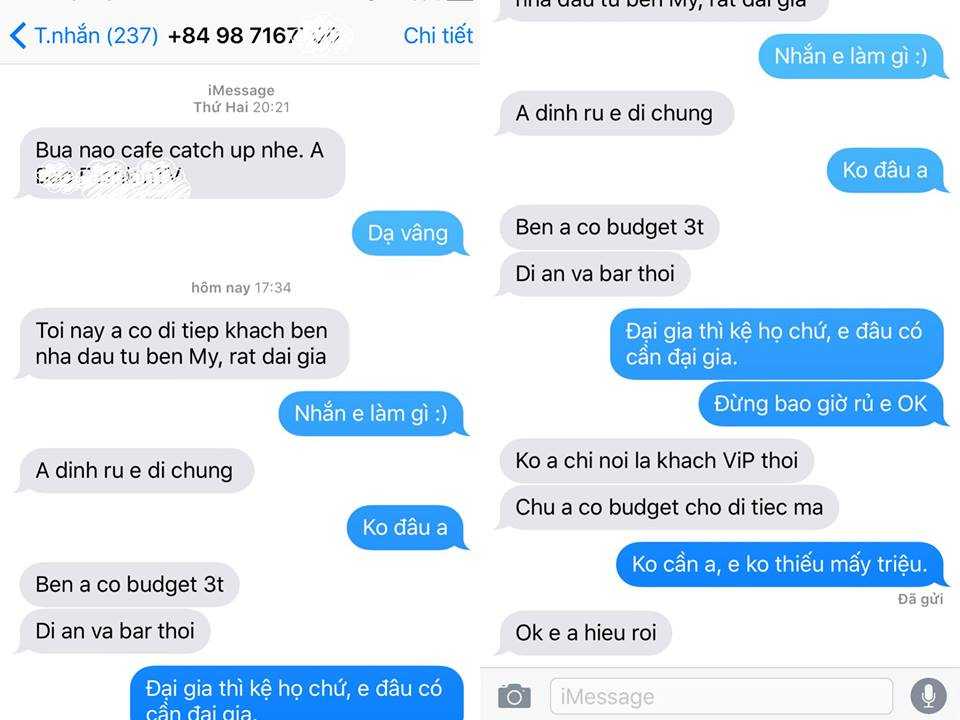 Tin nhắn gạ tình Kỳ Hân