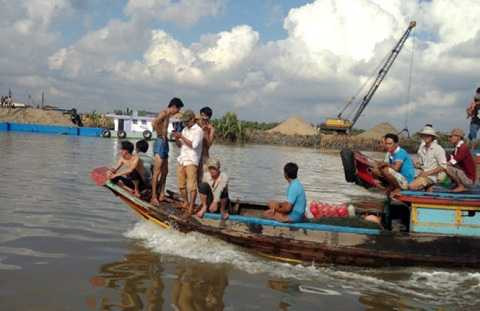 Cá sấu trên sông Soài Rạp đã bị bắt Cá sấu trên sông Soài Rạp đã bị bắt
