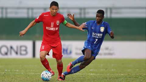 Bình Dương từng có 1 điểm trước Jiangsu Suning ở lượt đi Bình Dương từng có 1 điểm trước Jiangsu Suning ở lượt đi