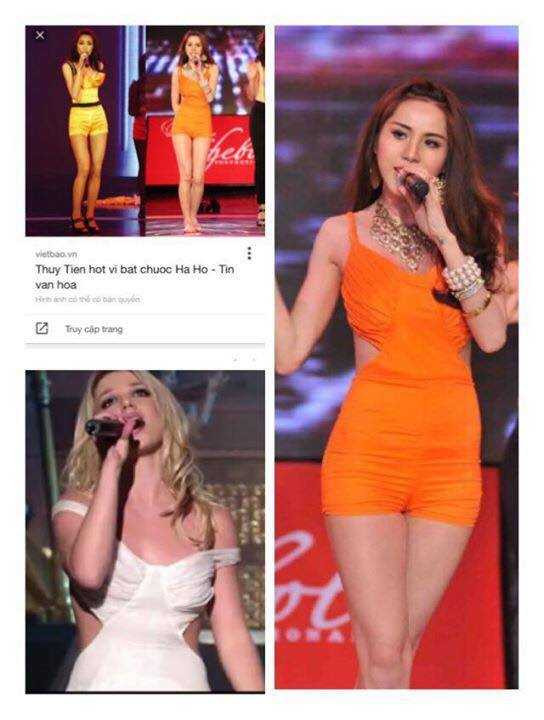 Thông tin cho rằng Thủy Tiên bắt chước phong cách Hồ Ngọc Hà