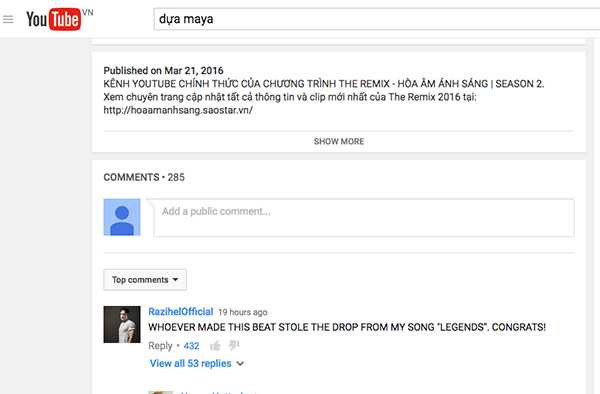 Bị tố đạo nhạc, Maya im lặng, Lưu Thiên Hương phản pháo