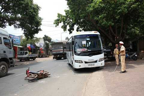 Hiện trường vụ tai nạn giao thông