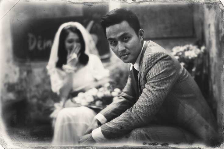 Bộ ảnh cưới lãng mạn cover phong cách xưa của cặp đôi Hà thành