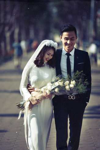 Bộ ảnh cưới lãng mạn cover phong cách xưa của cặp đôi Hà thành