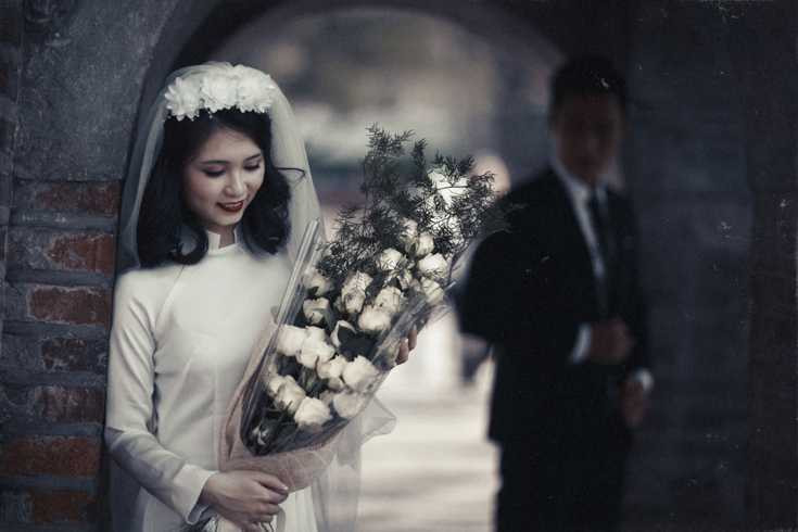 Bộ ảnh cưới lãng mạn cover phong cách xưa của cặp đôi Hà thành