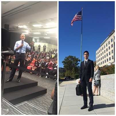 Cù Huy Hiệp đã từng được nghe Tổng thống Obama nói chuyện trực tiếp năm 2015