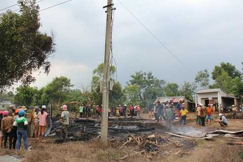 Toàn cảnh hiện trường vụ cháy Toàn cảnh hiện trường vụ cháy