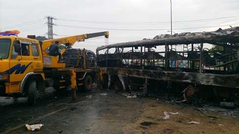 Hiện trường vụ tai nạn 