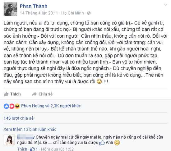 Chia tay Midu, Phan Thành đã sống thế nào?