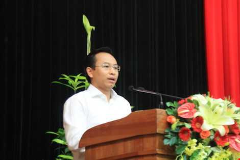 Ông Nguyễn Xuân Anh phát biểu. Ảnh: LÊ PHI