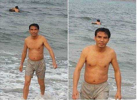 Chủ tịch UBND thị xã Cửa Lò vẫn tắm biển hàng ngày