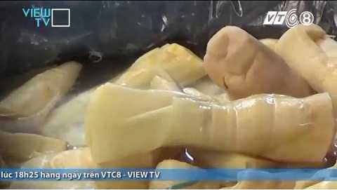 Nhìn những cây măng vàng tươi bắt mắt như thế này...