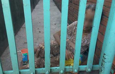 Cụ Nhàn lúc c òn ở nhà người con gái tên N. Ảnh: CTV