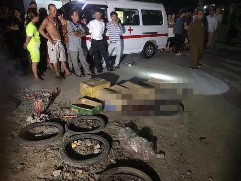 Hiện trường nơi anh Nhân tử vong - Ảnh: Gia đình cung cấp