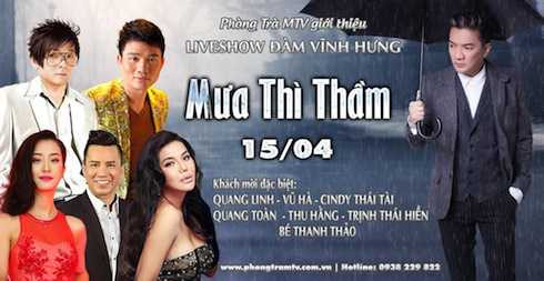 Đêm nhạc Mưa thì thầm của Đàm Vĩnh Hưng.