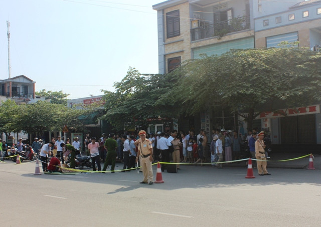 Hiện trường vụ tai nạn. (Ảnh: Nguyễn Vương)