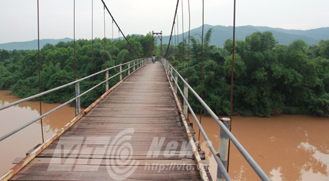Cây cầu bắc qua sông An Châu, đúng nơi xảy ra chuyện giải ăn thịt người