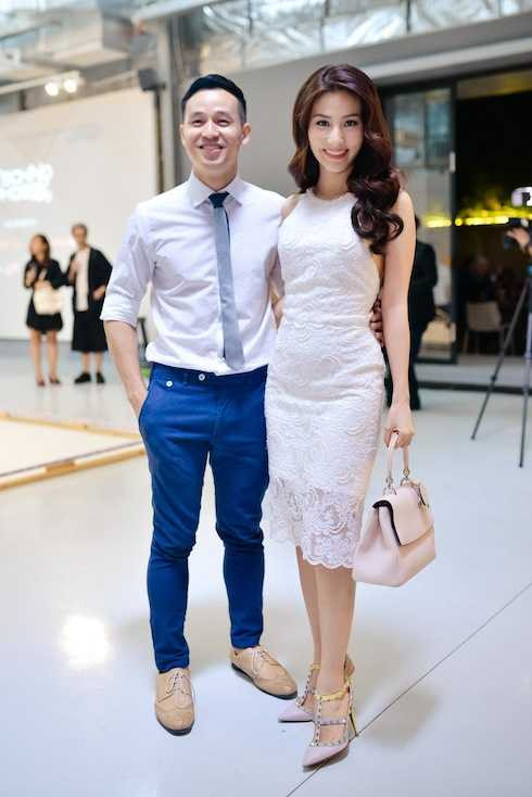 Diễm My 9x sánh đôi bên hôn phu của NTK Adrian Anh Tuấn.