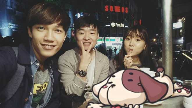 An Ninh còn là MC của chương trình giới thiệu văn hóa Hàn Quốc mang tên Xin chào Kim Chi. Ảnh: FBNV.