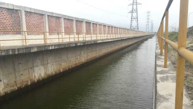 Hệ thống kênh mương xử lý nước thải của Formosa