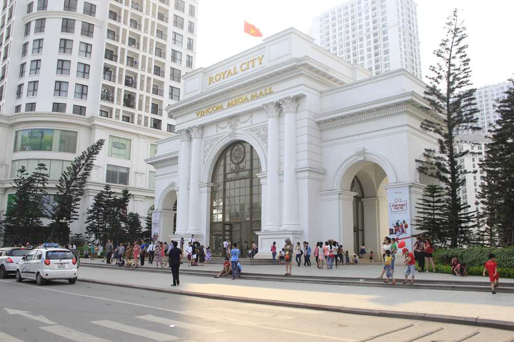 Khu đô thị Royal City, nơi mọi người thường lui tới mỗi dịp nghỉ lễ cũng thưa thớt khách. 