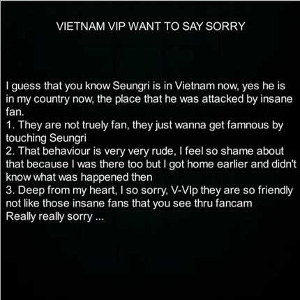 VIP Việt Nam đồng loạt xin lỗi Seungri