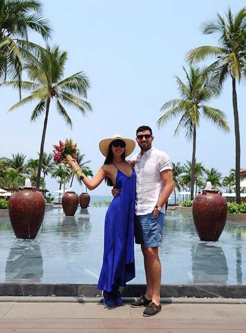 Hà Anh và chồng sắp cưới Olly Dowden