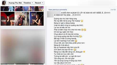 Những bình luận ác ý về Hồ Ngọc Hà đều được Maya giữ lại trên trang cá nhân