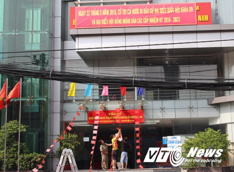 Công tác chuẩn bị cho ngày bầu cử được gấp rút, khẩn trương hoàn thành tại nhiều điểm bỏ phiếu