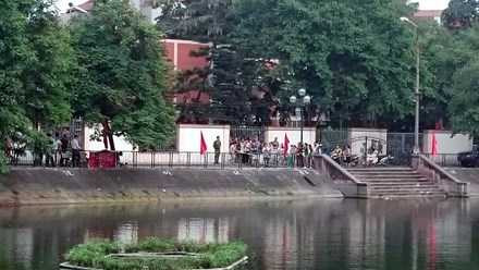 Hồ Hai Bà nơi phát hiện túi nilon chứa thi thể bé trai