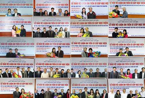 Một số nghiên cứu sinh bảo vệ thành công luận án tiến sĩ tại Học viện Khoa học Xã hội Việt Nam