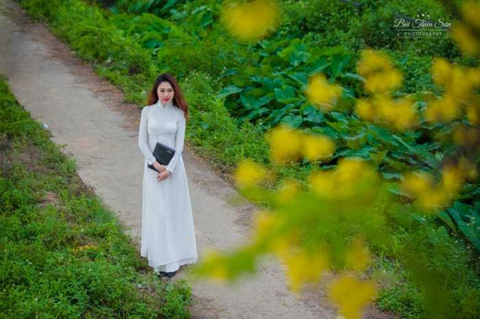 Hot girl Văn hóa Nghệ thuật Quân đội tinh khôi trong bộ ảnh áo dài