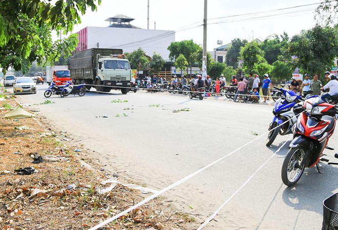 Công an phong tỏa hiện trường, điều tra làm rõ vụ việc. Ảnh: Ngọc An