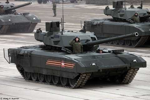 Xe tăng chiến đấu chủ lực T-14 Armata của Nga.