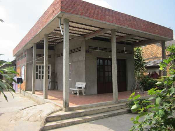 Ngôi nhà ông Hùng đang sinh sống