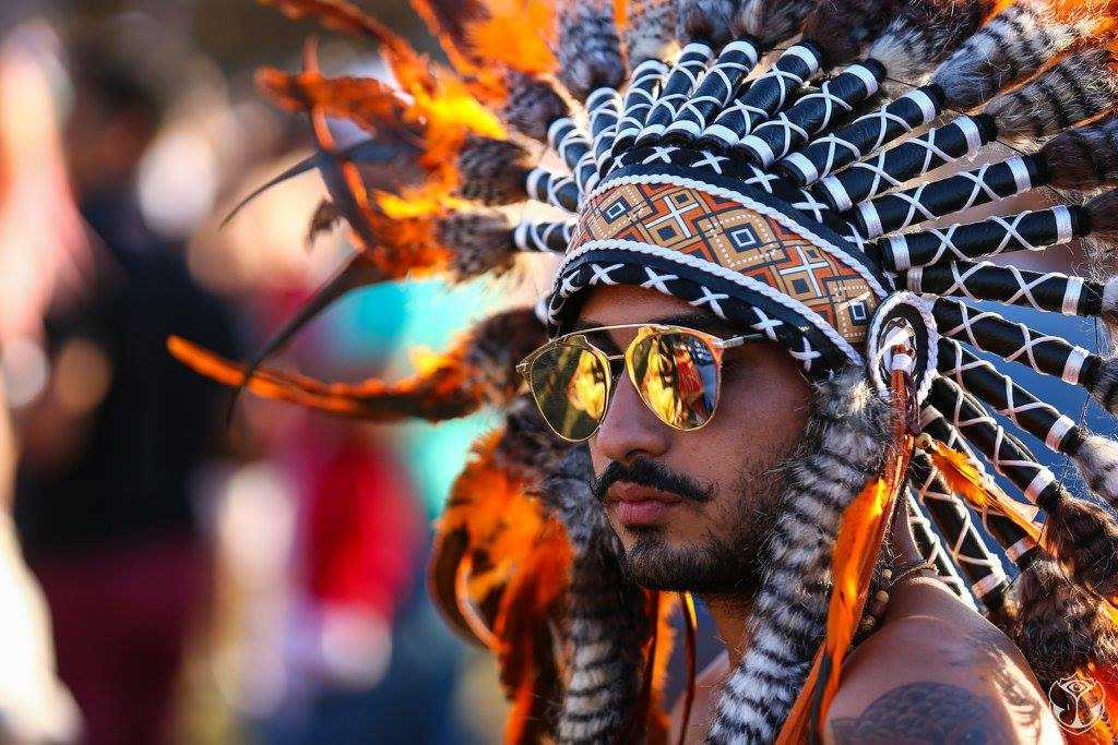 MC Phan Anh hãnh diện giơ cao quốc kỳ tại đại nhạc hội Tomorrowland