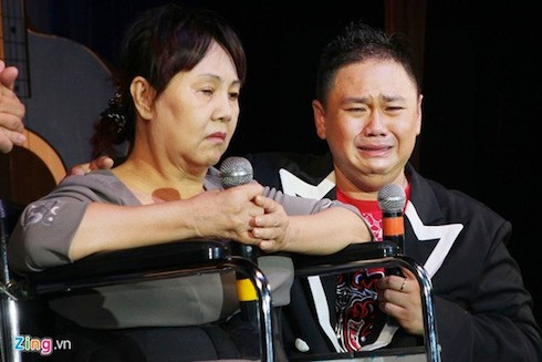 Minh Béo từng khóc rất nhiều khi đêm diễn gây quỹ ủng hộ nghệ sỹ Hoàng Lan vắng khách.