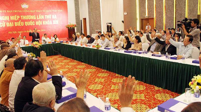 Đa số đại biểu biểu quyết thông qua danh sách 197 ứng cử viên ứng cử đại biểu Quốc hội khóa XIV ở Trung ương