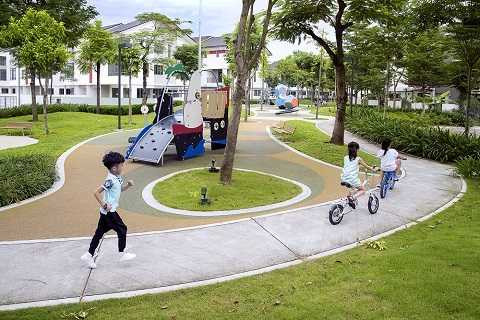 Tiểu khu Botanic – Gamuda Gardens có không gian xanh và tiện ích chiếm hơn 60% tổng diện tích xây dựng.