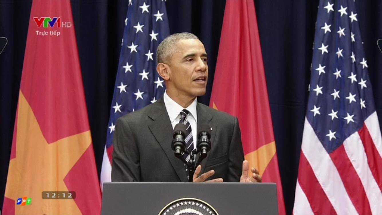 Tổng thống Mỹ Barack Obama đọc "Nam quốc sơn hà" trong sự kiện.