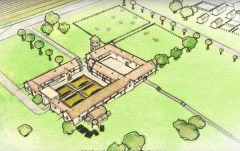 Đây là hình ảnh mô phỏng ngôi biệt thự thời La Mã cổ đại được phát hiện gần đây. Ảnh UPI Đây là hình ảnh mô phỏng ngôi biệt thự thời La Mã cổ đại được phát hiện gần đây. Ảnh UPI