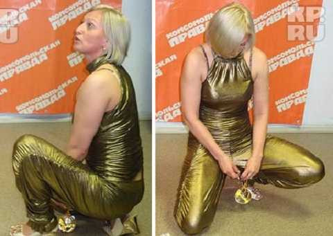 Nhờ tập luyện cơ bắp và chỗ ấy, cô Tatiata có thể nâng một vật nặng 14kg bằng âm đạo 